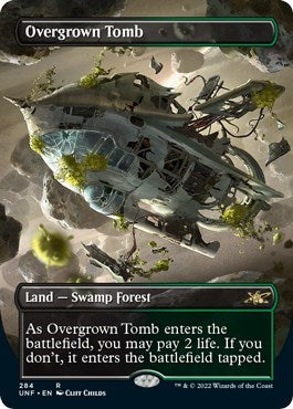 Overgrown Tomb (Borderless) (Unfinity) Near Mint