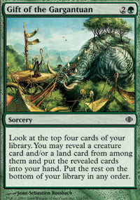Gift of the Gargantuan (Shards of Alara) Medium Play Foil