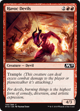 Havoc Devils (Magic 2019 Core Set) Near Mint