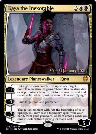 Kaya the Inexorable (Promos: Prerelease Cards) Light Play Foil