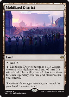 Mobilized District (War of the Spark) Light Play Foil