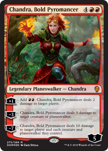 Chandra, Bold Pyromancer (Dominaria) Near Mint Foil
