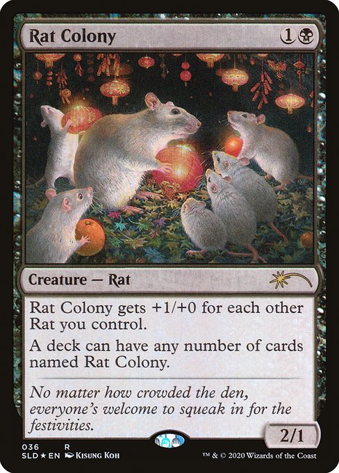 Rat Colony (Secret Lair) Light Play Foil