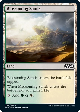 Blossoming Sands (Magic 2021 Core Set) Medium Play Foil