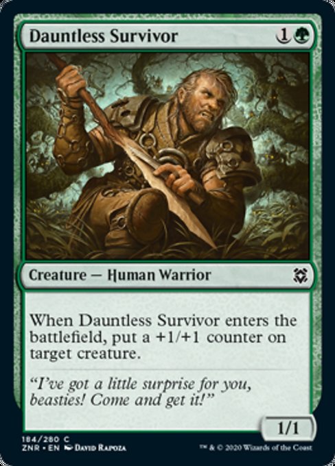 Dauntless Survivor (Zendikar Rising) Medium Play Foil