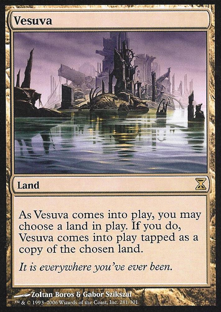 Vesuva (Time Spiral) Heavy Play Foil