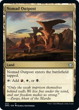 Nomad Outpost (Commander: Dominaria United) Near Mint