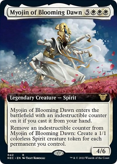 Myojin of Blooming Dawn (Extended Art) (Commander: Kamigawa: Neon Dynasty) Near Mint