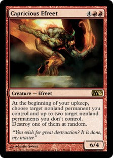 Capricious Efreet (Magic 2010 Core Set) Medium Play