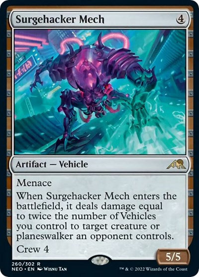 Surgehacker Mech (Kamigawa: Neon Dynasty) Light Play