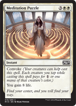Meditation Puzzle (Magic 2015 Core Set) Light Play