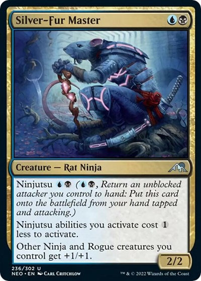 Silver-Fur Master (Kamigawa: Neon Dynasty) Near Mint Foil