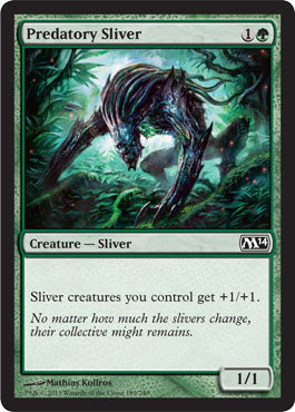 Predatory Sliver (Magic 2014 Core Set) Light Play