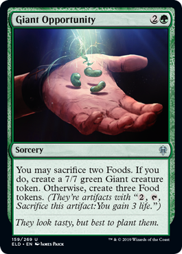 Giant Opportunity (Throne of Eldraine) Near Mint Foil