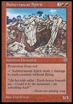 Subterranean Spirit (Mirage) Medium Play