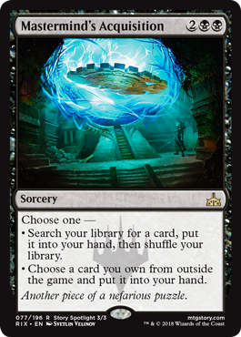 Mastermind's Acquisition (Rivals of Ixalan) Near Mint Foil