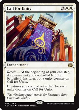 Call for Unity (Aether Revolt) Near Mint Foil