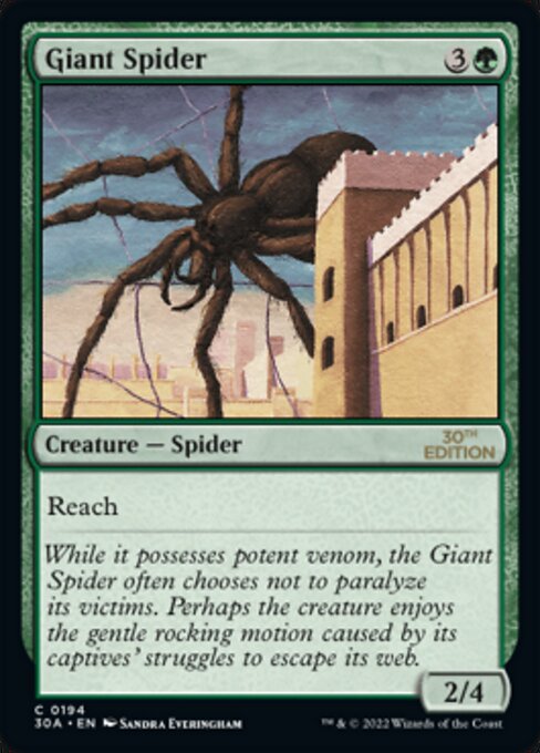 Giant Spider (30th Anniversary Edition) Near Mint
