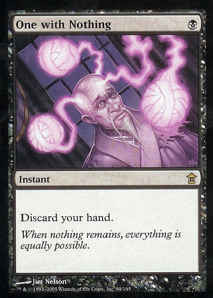 One with Nothing (Saviors of Kamigawa) Light Play