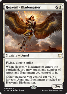 Heavenly Blademaster (Commander 2018) Light Play