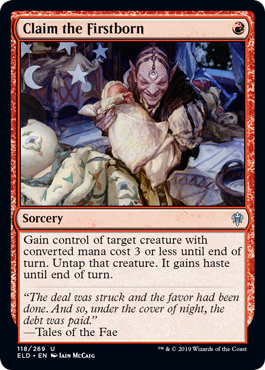 Claim the Firstborn (Throne of Eldraine) Near Mint