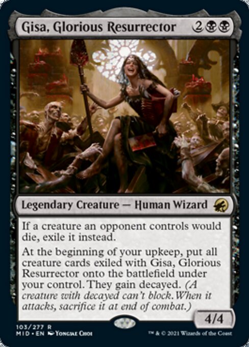 Gisa, Glorious Resurrector (Innistrad: Midnight Hunt) Medium Play
