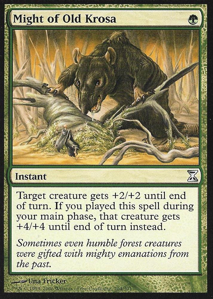 Might of Old Krosa (Time Spiral) Medium Play Foil