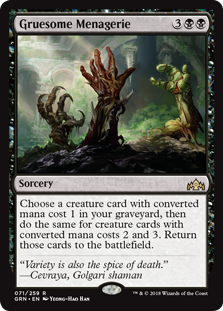 Gruesome Menagerie (Guilds of Ravnica) Medium Play