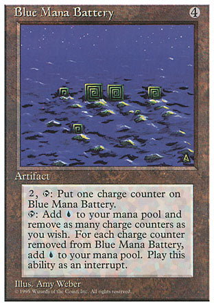 Blue Mana Battery (4th Edition) Medium Play