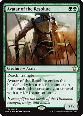 Avatar of the Resolute (Dragons of Tarkir) Near Mint Foil
