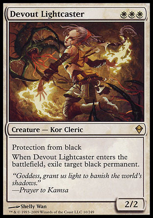 Devout Lightcaster (Zendikar) Medium Play