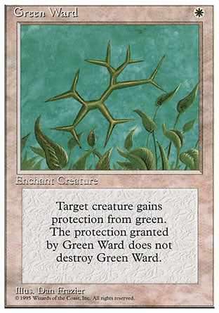 Green Ward (4th Edition) Light Play