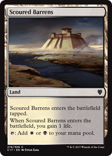 Scoured Barrens (Commander 2017) Near Mint