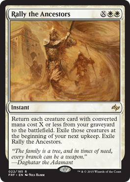 Rally the Ancestors (Fate Reforged) Near Mint Foil
