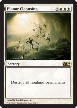 Planar Cleansing (Magic 2014 Core Set) Damaged / Poor