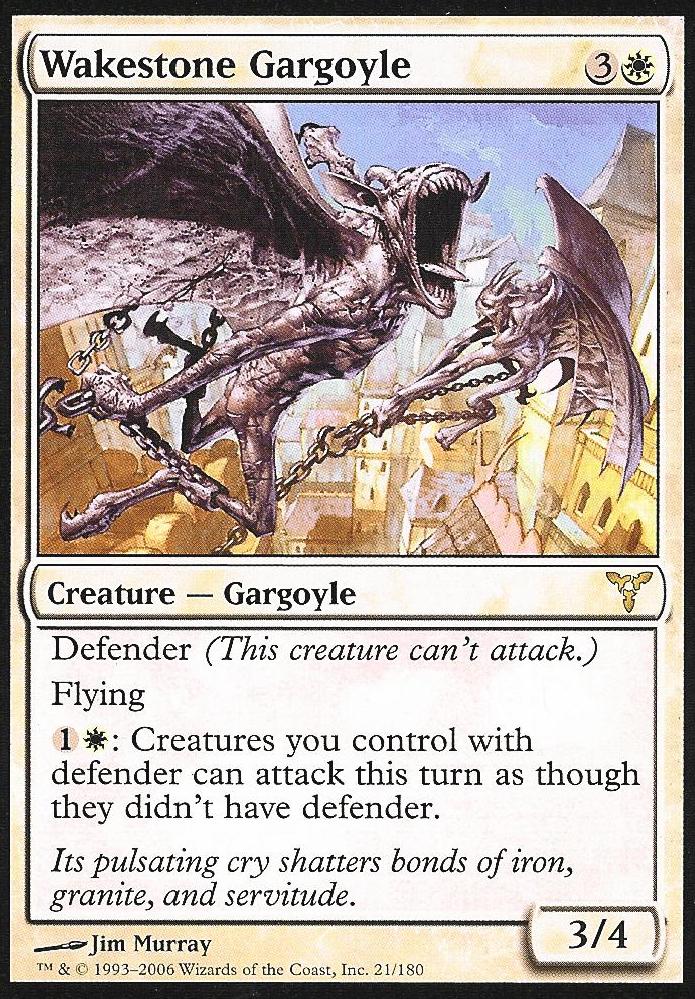 Wakestone Gargoyle (Dissension) Light Play Foil