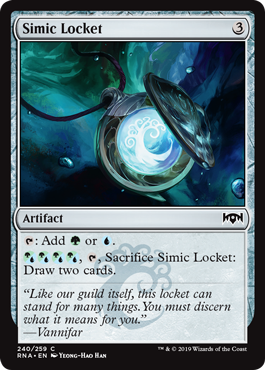 Simic Locket (Ravnica Allegiance) Light Play