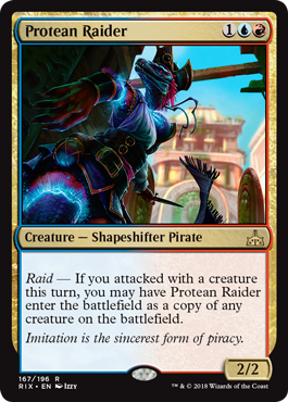 Protean Raider (Rivals of Ixalan) Medium Play Foil