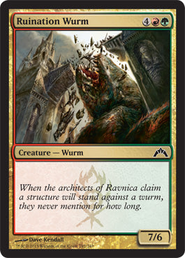 Ruination Wurm (Gatecrash) Near Mint
