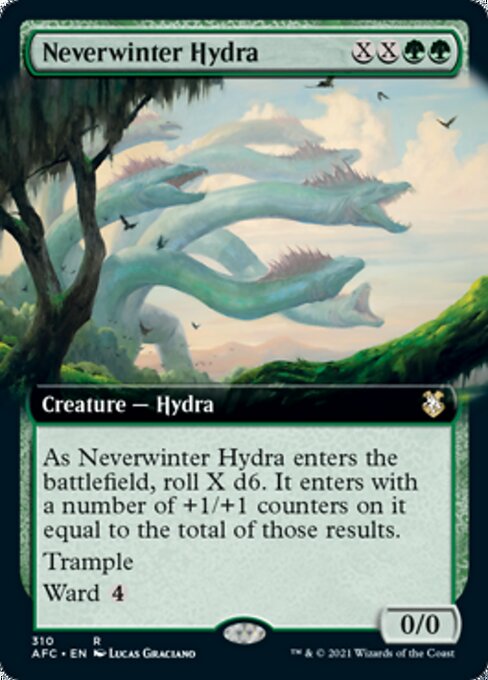Neverwinter Hydra (Extended Art) (Commander 2021 Forgotten Realms) Near Mint