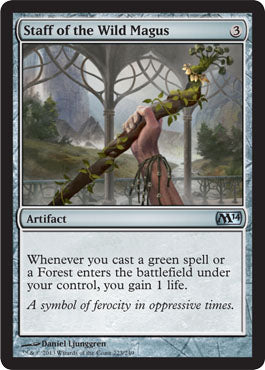 Staff of the Wild Magus (Magic 2014 Core Set) Near Mint