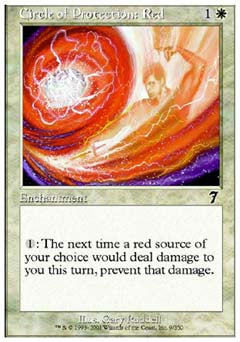 Circle of Protection: Red (7th Edition) Light Play Foil