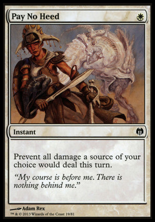 Pay No Heed (Duel Decks: Heroes vs Monsters) Near Mint