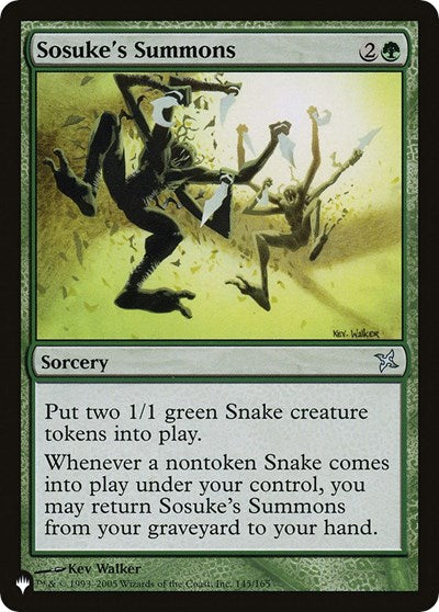Sosuke's Summons (The List) Near Mint