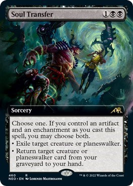 Soul Transfer (Extended Art) (Kamigawa: Neon Dynasty) Near Mint Foil