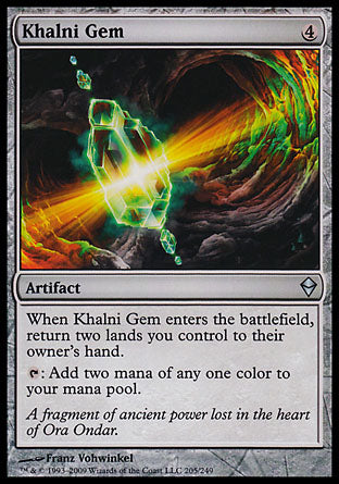 Khalni Gem (Zendikar) Heavy Play Foil