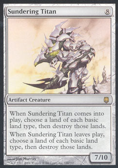 Sundering Titan (Darksteel) Light Play Foil