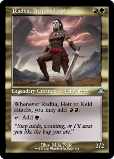 Radha, Heir to Keld (Retro Frame) (Dominaria Remastered) Near Mint