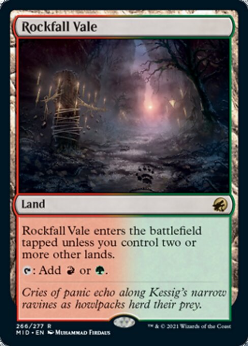 Rockfall Vale (Innistrad: Midnight Hunt) Near Mint Foil