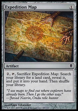 Expedition Map (Zendikar) Light Play